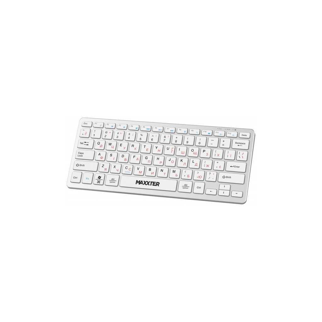 Клавіатура Maxxter KBW-C01S-UA Wireless UA White (KBW-C01S-UA)