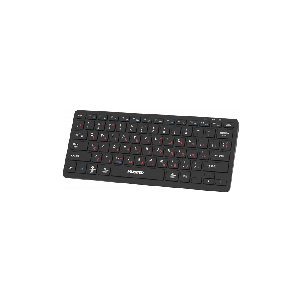 Клавіатура Maxxter KBW-C01B-UA Wireless UA Black (KBW-C01B-UA)