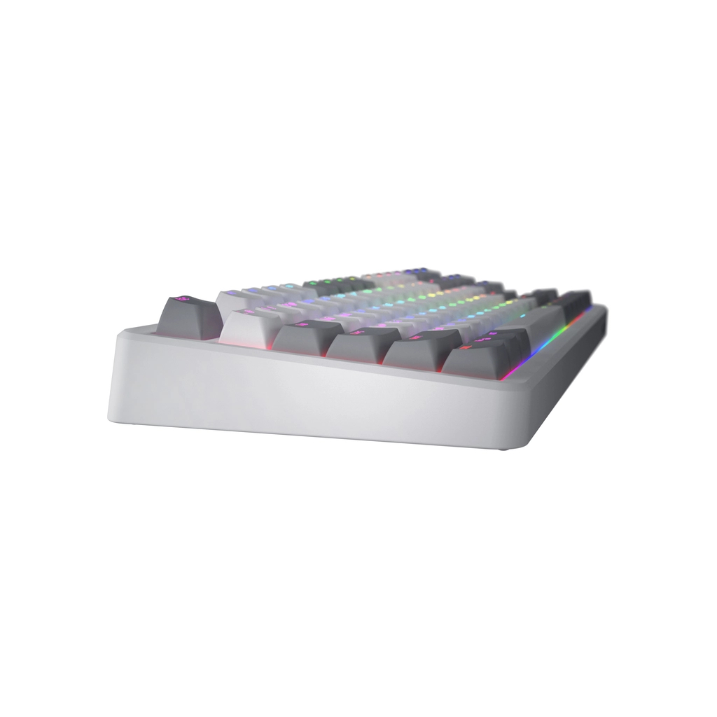 Клавіатура Hator Rockfall 3 Mecha TKL QMK/VIA Orange Wireless White (HTK851UA)