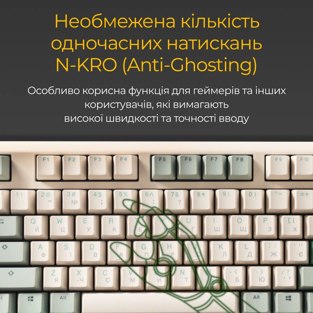 Клавіатура Ducky One 3 Cherry MX Brown UA USB Cream (DKON2108-BUAPXМAEGGC1)