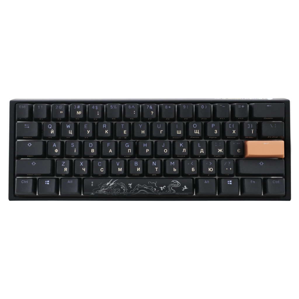 Клавіатура Ducky One 3 Mini Cherry MX Silent Red RGB UA USB Black (DKON2161ST-SUAPXCLAWSC1)