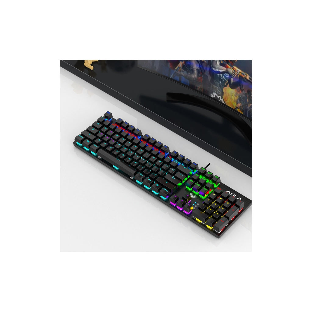 Клавіатура Aula S2022 KRGD Blue Hot-Swap USB UA Black (6948391202235)