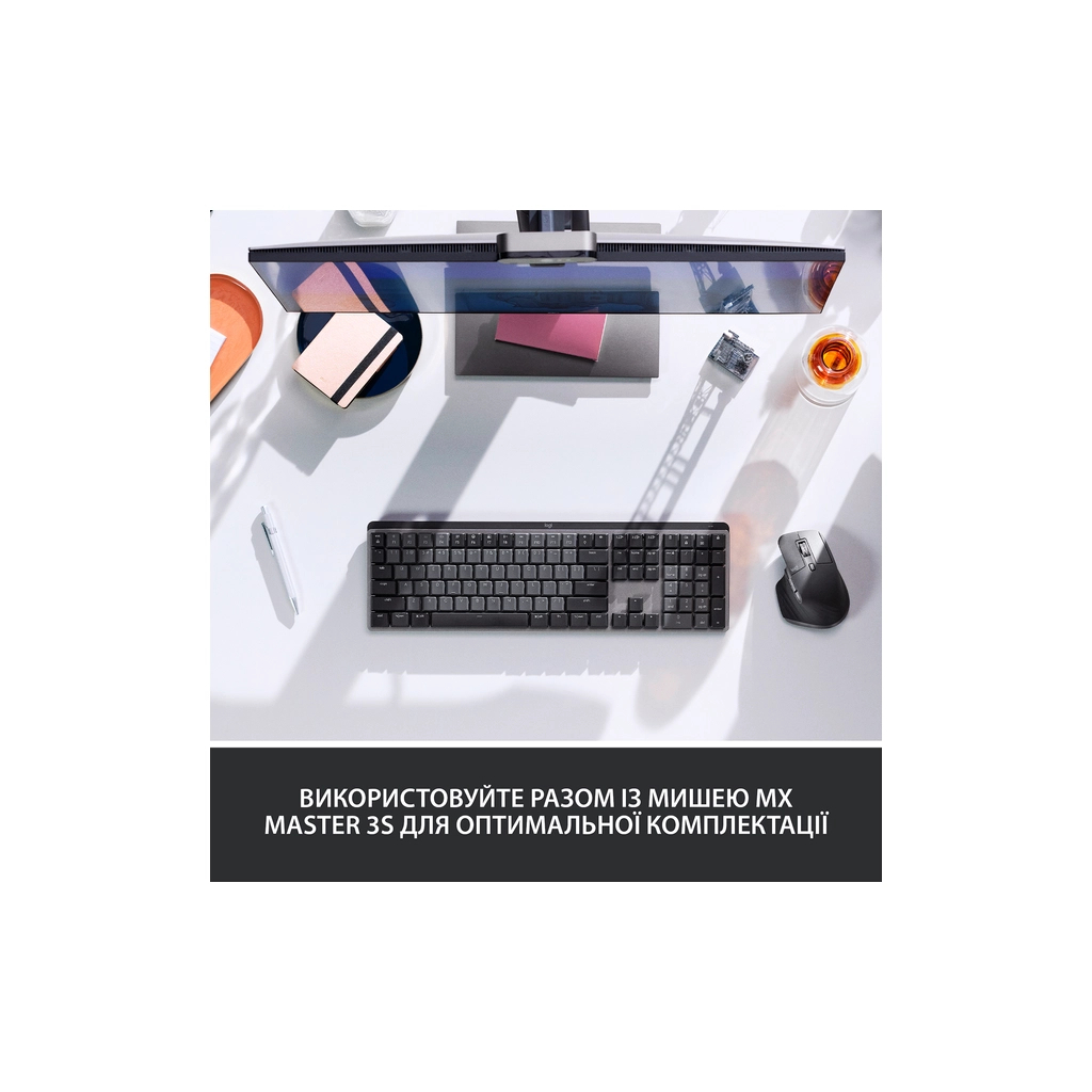 Клавіатура Logitech MX Mechanical Wireless Illuminated Performance Graphite (920-010757)