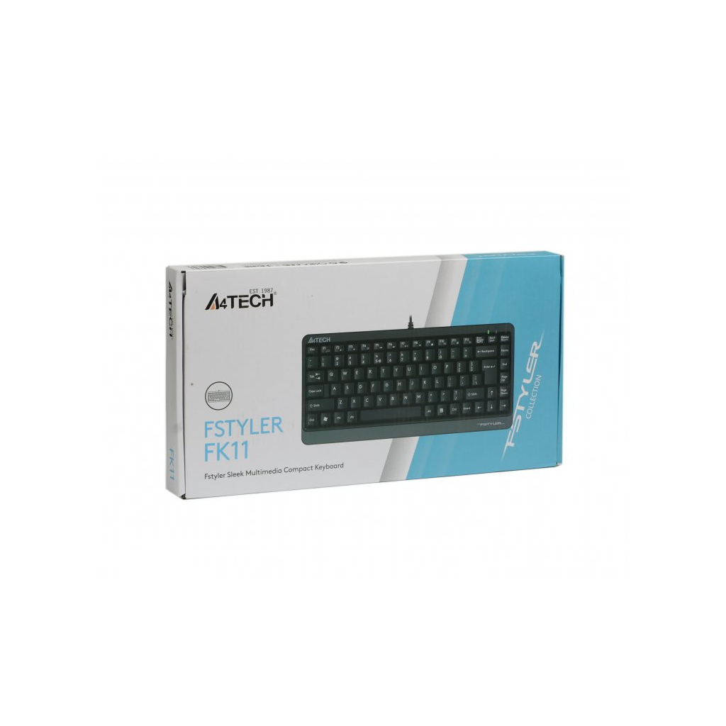 Клавіатура A4Tech FK11 Fstyler Compact Size USB Grey (FK11 USB (Grey))
