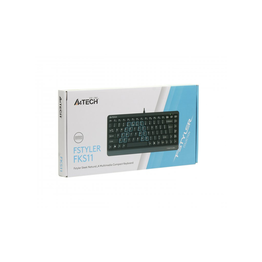 Клавіатура A4Tech FKS11 USB Grey