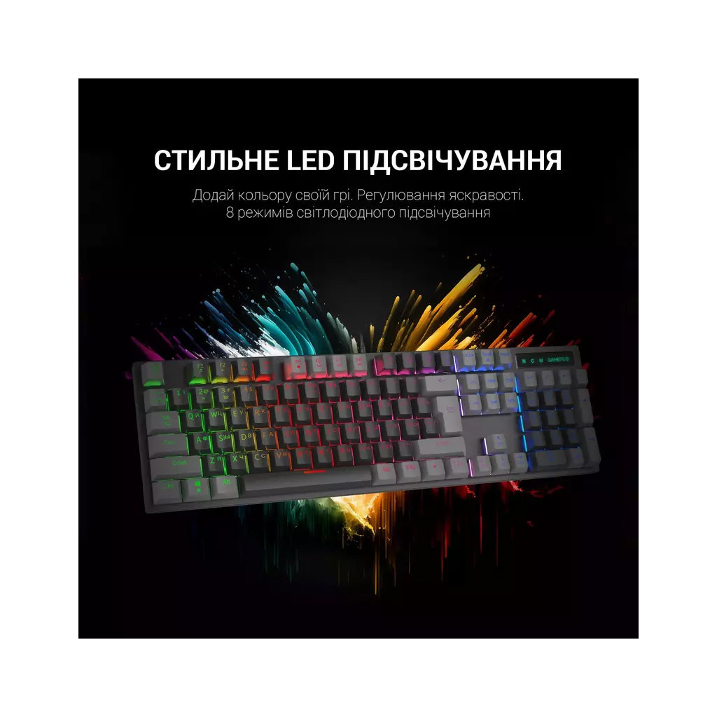 Клавіатура GamePro MK105R LED Red Switch USB Black (MK105R)