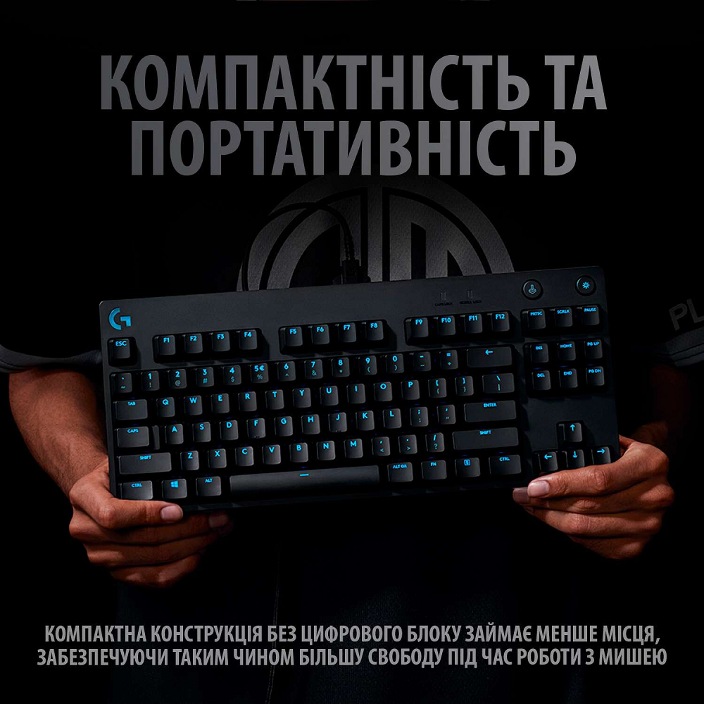 Клавіатура Logitech G PRO Mechanical Gaming USB Black (920-009392)