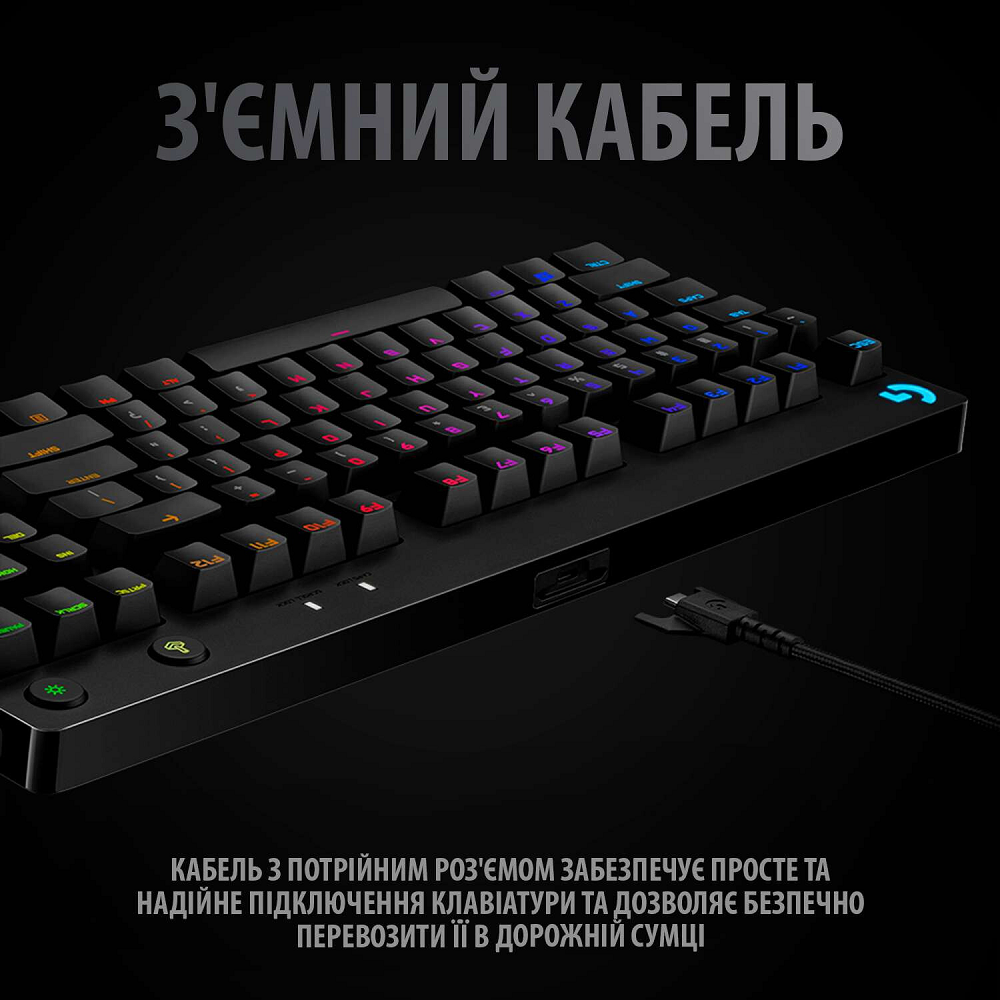 Клавіатура Logitech G PRO Mechanical Gaming USB Black (920-009392)