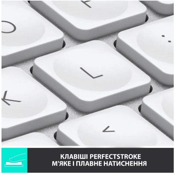 Клавіатура Logitech MX Keys Mini For Mac Wireless Illuminated Pale Grey