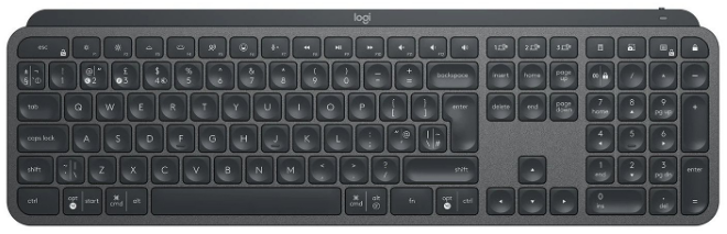 Клавіатура LOGITECH MX Master Keys for Business, US, Graphite (920-010251)
