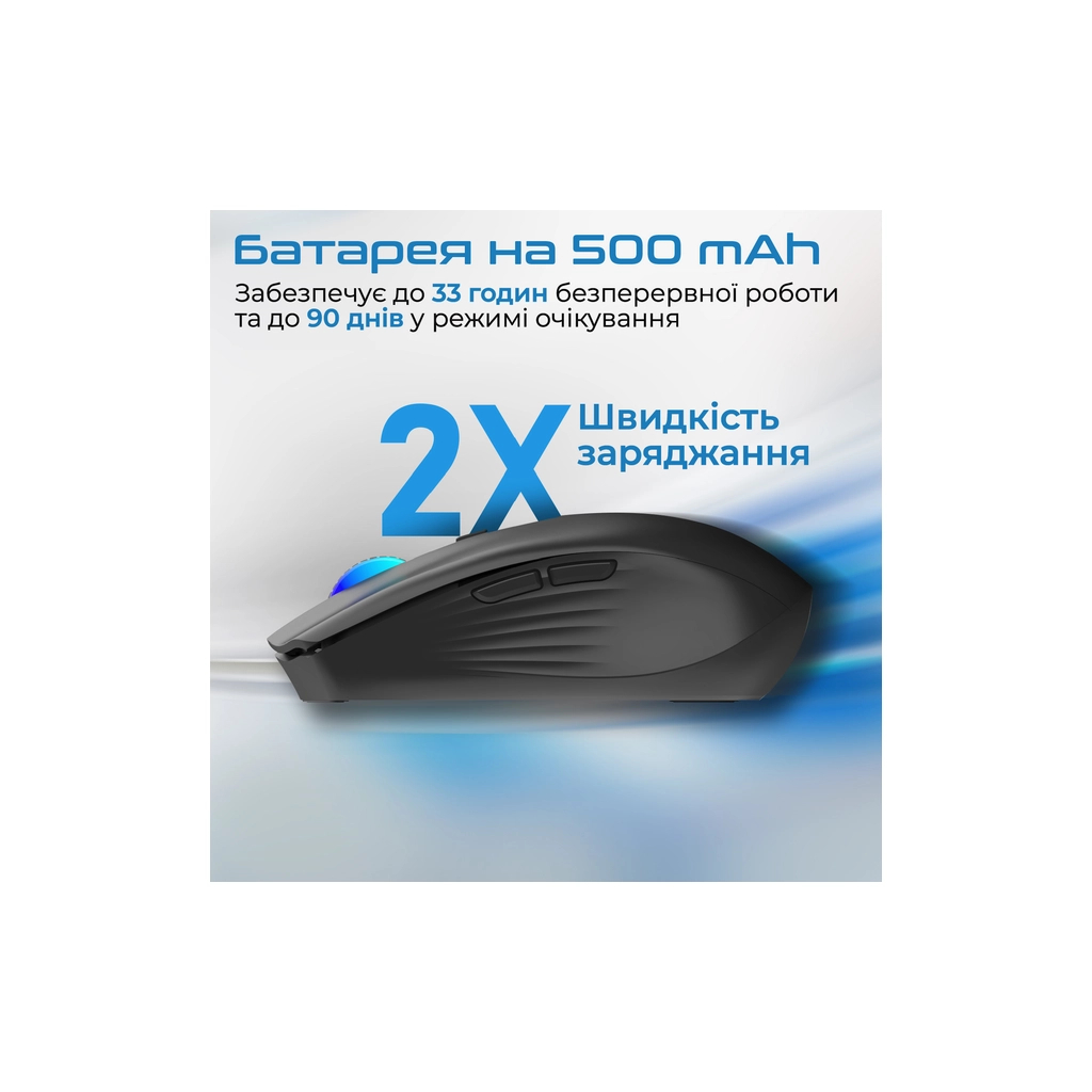Мишка Promate Kitt Wireless Black (kitt.black)