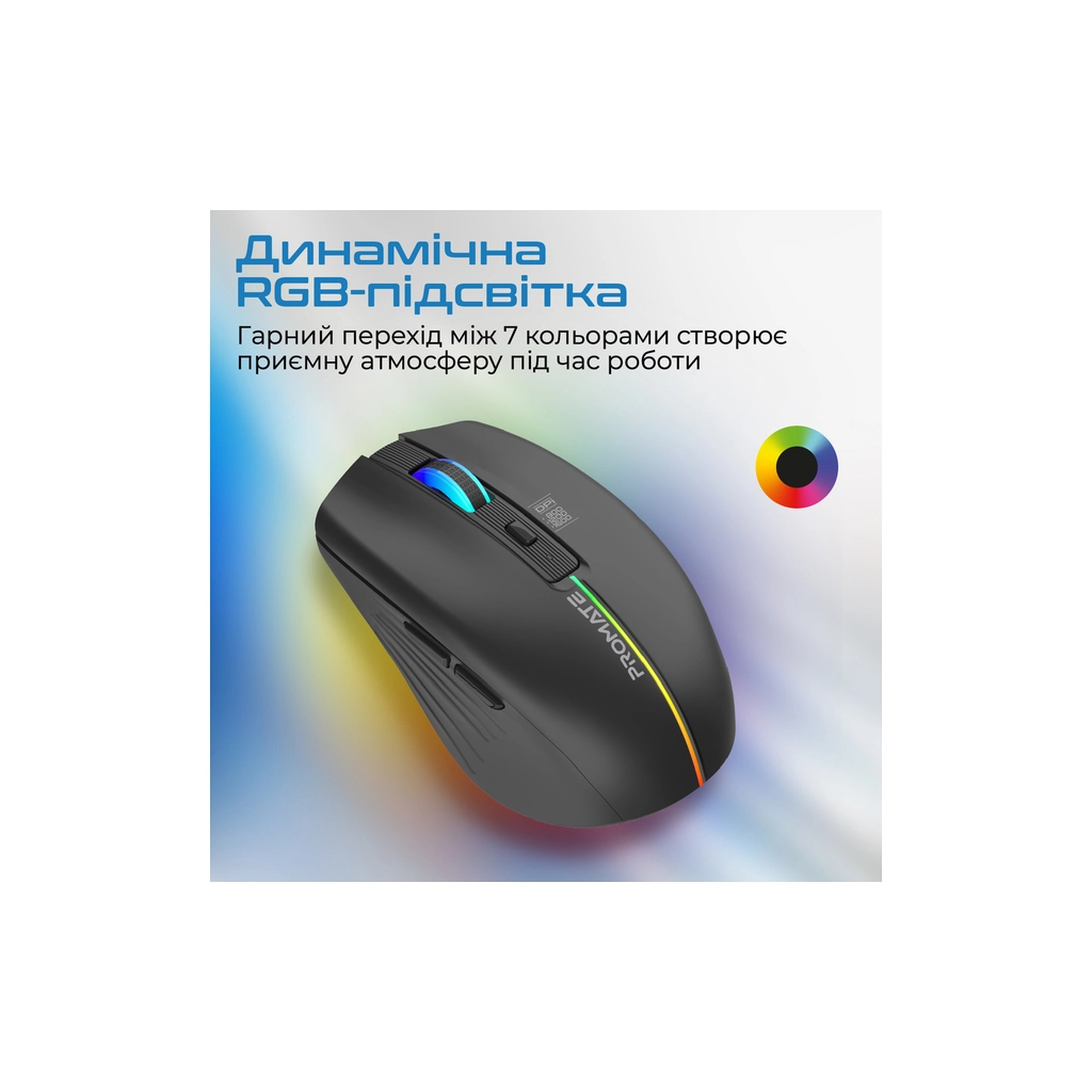 Мишка Promate Kitt Wireless Black (kitt.black)