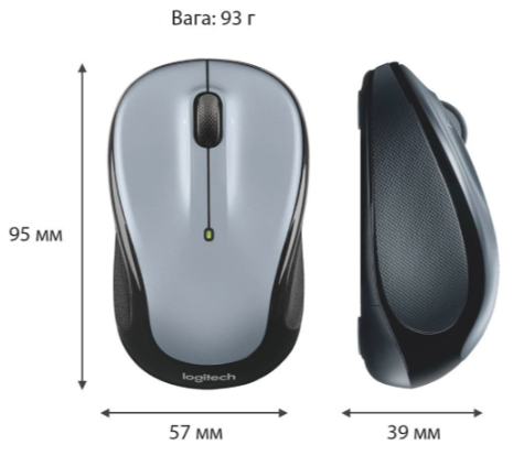 Миша комп'ютерна Logitech M325s Wireless Light Silver (910-006813)