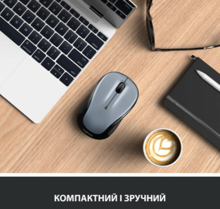 Миша комп'ютерна Logitech M325s Wireless Light Silver (910-006813)
