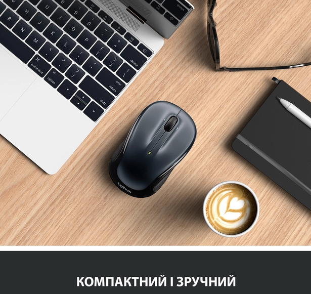 Миша комп'ютерна Logitech M325s Wireless Dark Silver (910-006812)