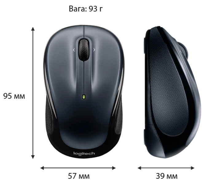Миша комп'ютерна Logitech M325s Wireless Dark Silver (910-006812)
