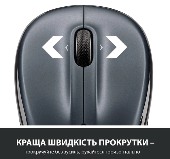 Миша комп'ютерна Logitech M325s Wireless Dark Silver (910-006812)