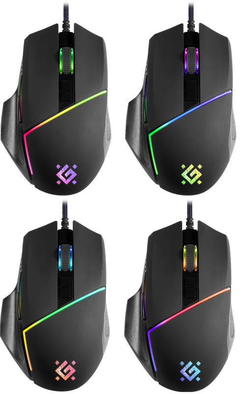 Миша Defender Warfame GM-880L RGB, 8 кнопок,12800 dpi (52880)