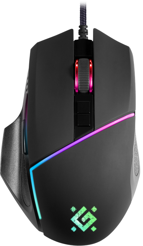 Миша Defender Warfame GM-880L RGB, 8 кнопок,12800 dpi (52880)