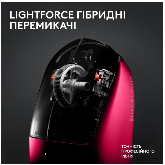 Миша Logitech G PRO X SUPERLIGHT 2 LIGHTSPEED Gaming, Magenta (910-006797)