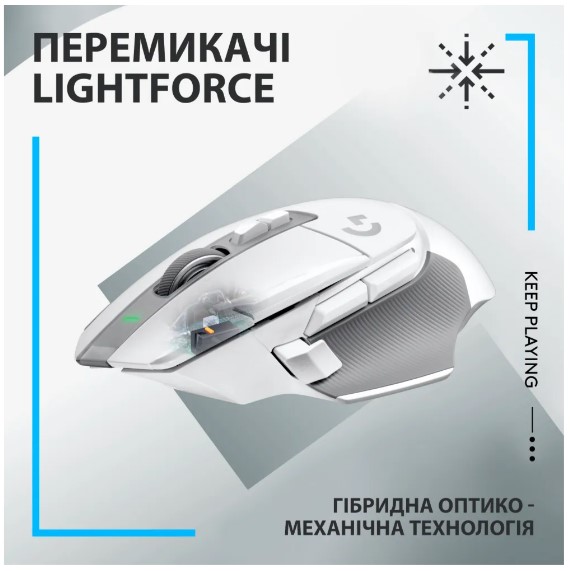 Миша Logitech G502 X LIGHTSPEED White (910-006189) 