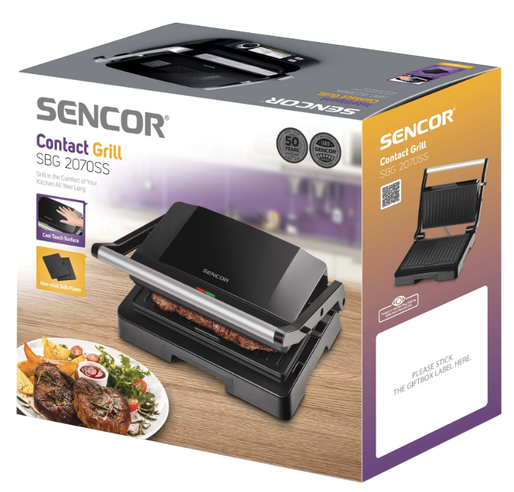Гриль Sencor SBG 2070SS