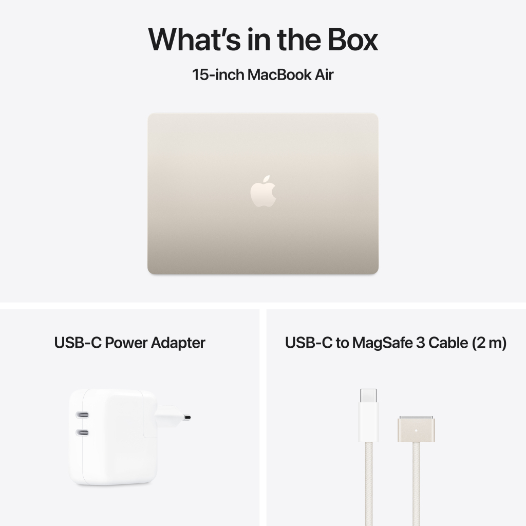Ноутбук Apple MacBook Air 15 M4 A3241 Starlight (MC6K4UA/A)