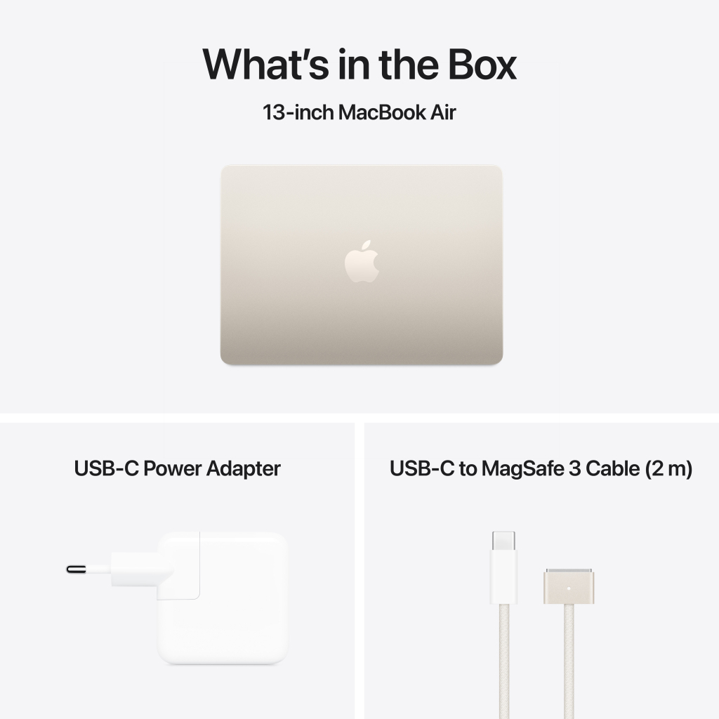 Ноутбук Apple MacBook Air 13 M4 A3240 Starlight (MW103UA/A)
