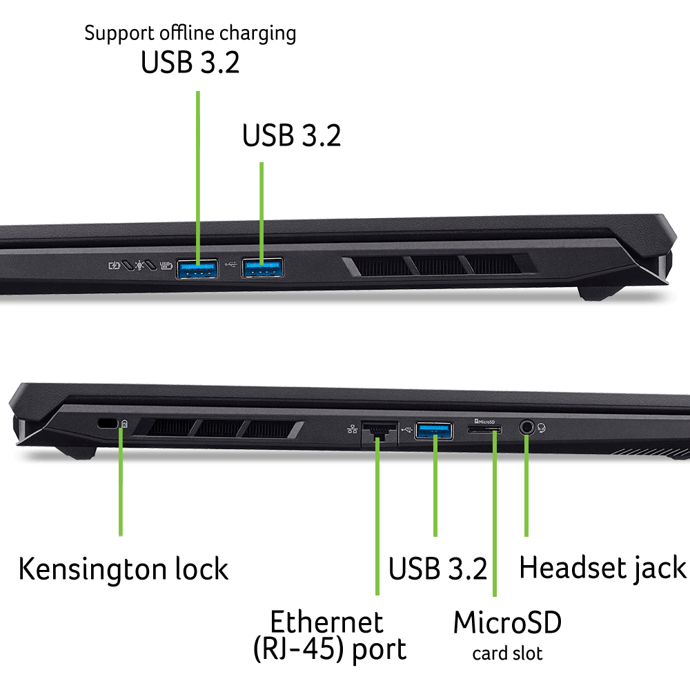 Ноутбук Acer Nitro V 17 AI ANV17-41-R7NT (NH.QYVEU.006) Obsidian Black
