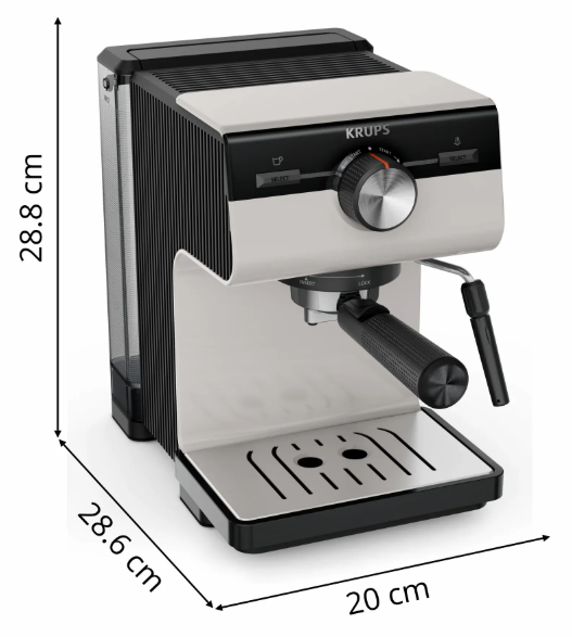 Кавоварка еспресо Krups XP381810 OPIO GREY