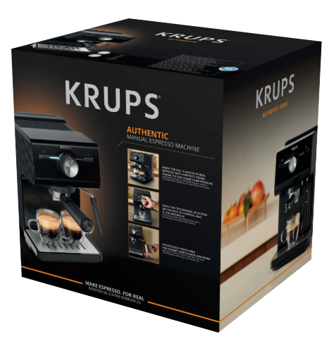 Кавоварка еспресо Krups XP381810 OPIO BLK