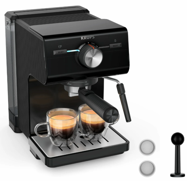 Кавоварка еспресо Krups XP381810 OPIO BLK
