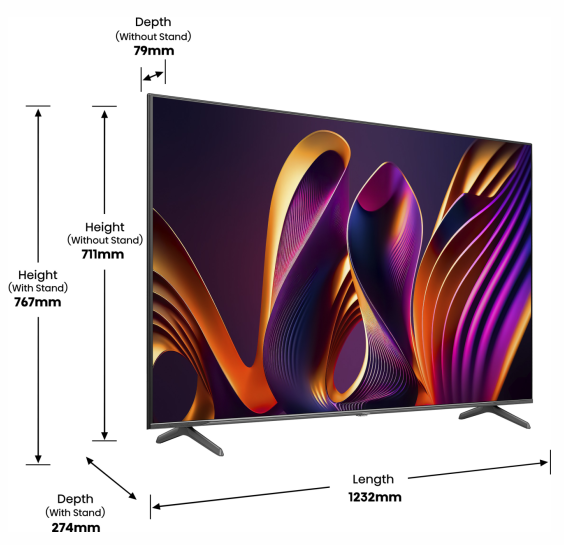 LED-телевізор Hisense 55E7NQ PRO 