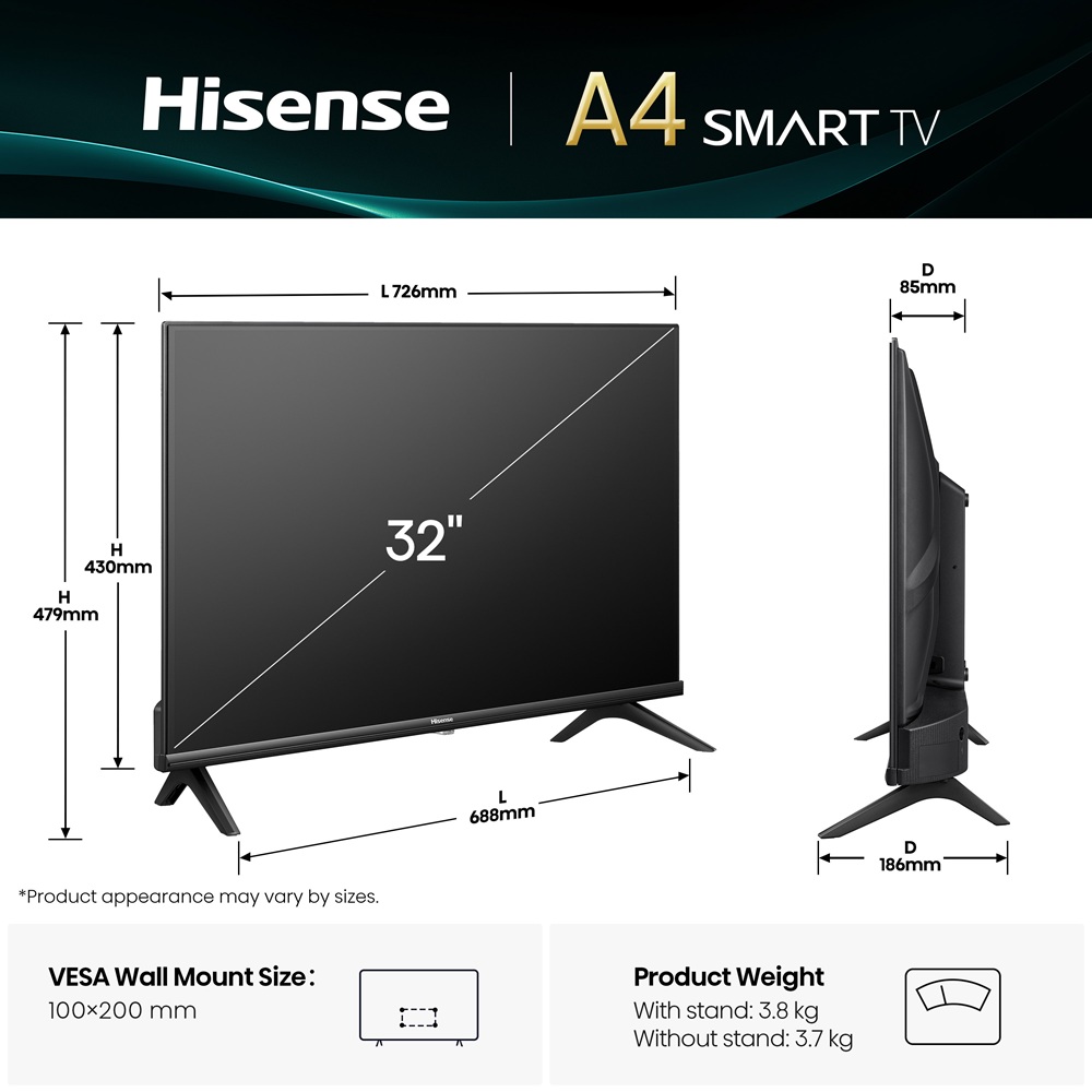 LED-телевізор Hisense 32A4Q 