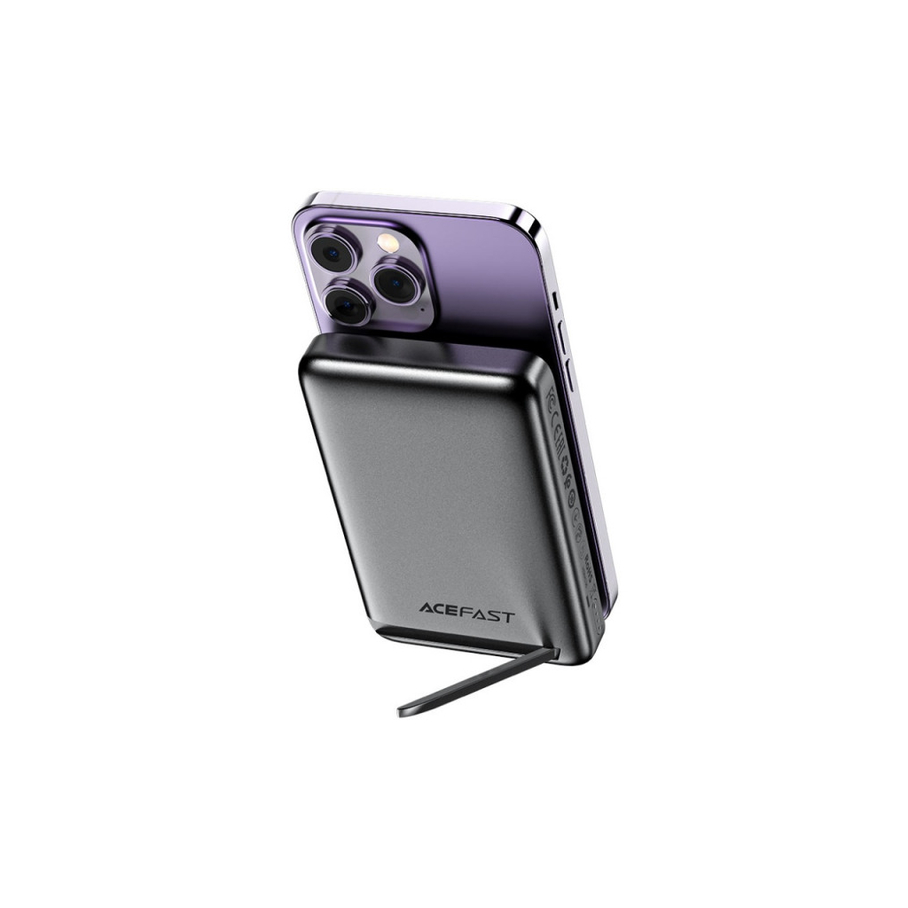 Батарея універсальна Acefast Magnetic Wireless 10000mAh 20W PD, QC/3.0, QI 20W, M6 Black (6974316282600)