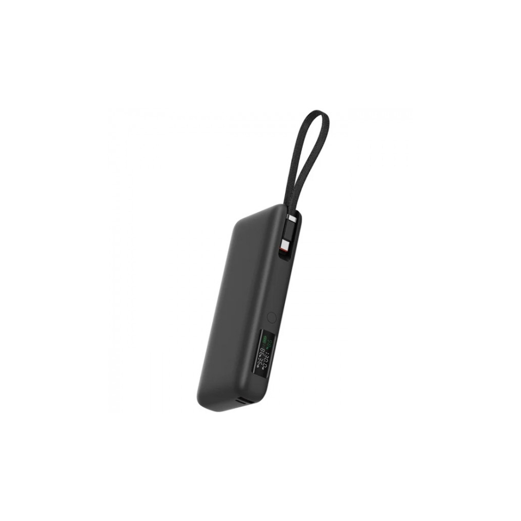 Батарея універсальна Acefast 20000mAh 130W PD, QC/3.0 USB-A+USB-C In/Out,build-in cable M22 Gray (6974316283904)
