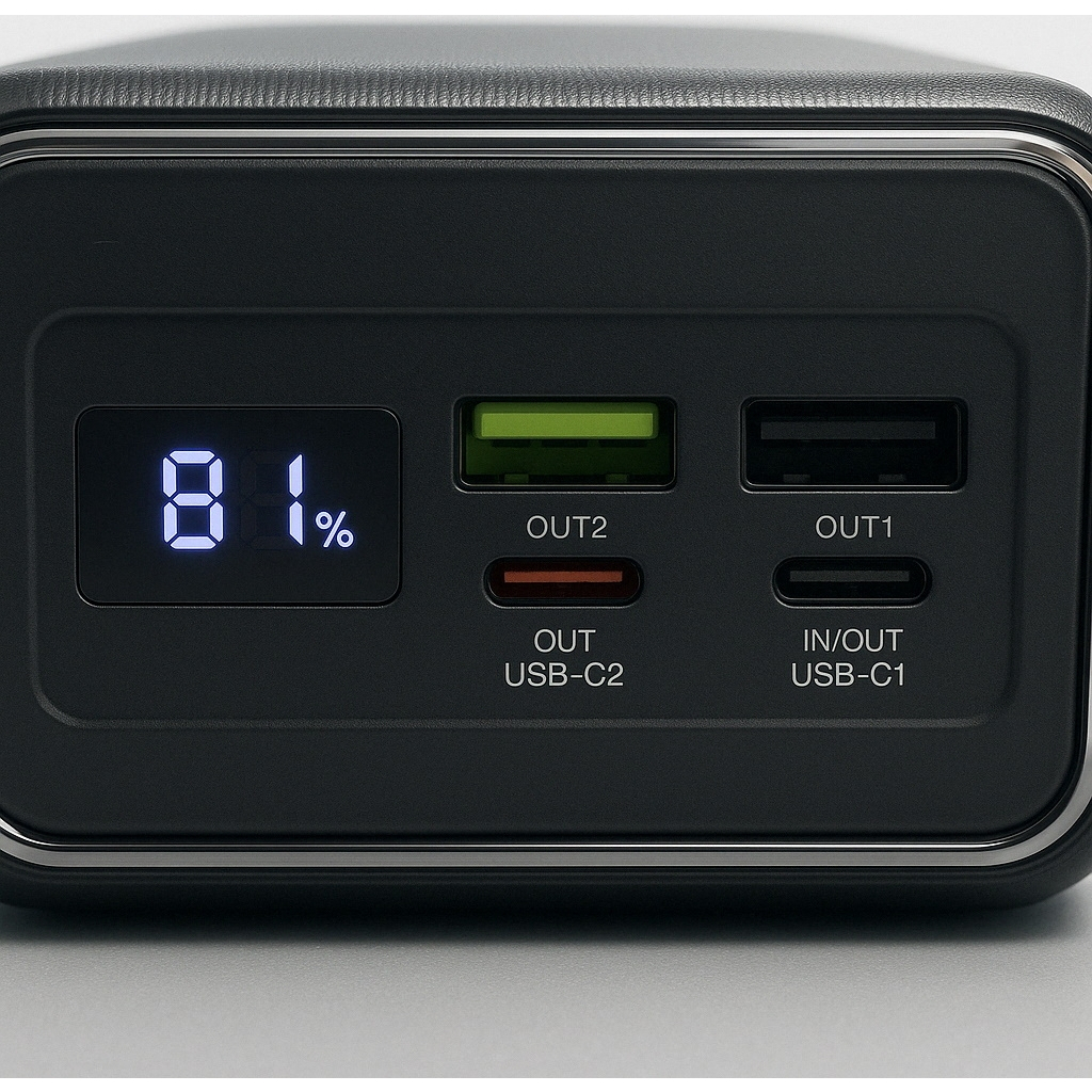 Батарея універсальна GEAR 50000mAh, PD/22.5W, black (SP05)