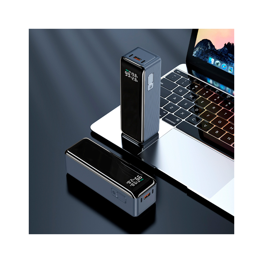 Батарея універсальна Atria 30000mAh PD/3.1/160W(Max)80W+80W, QC/3.0/22.5W (WPD-160S)