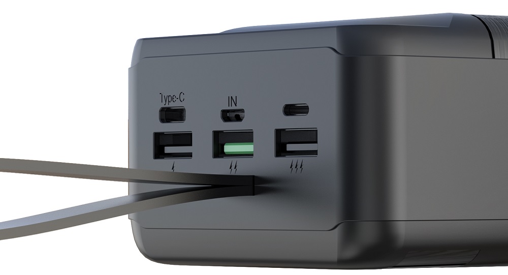 Портативний зарядний пристрій XO PR157 - 40000 mAh 3-Input PD20W + QC22.5W with light Black