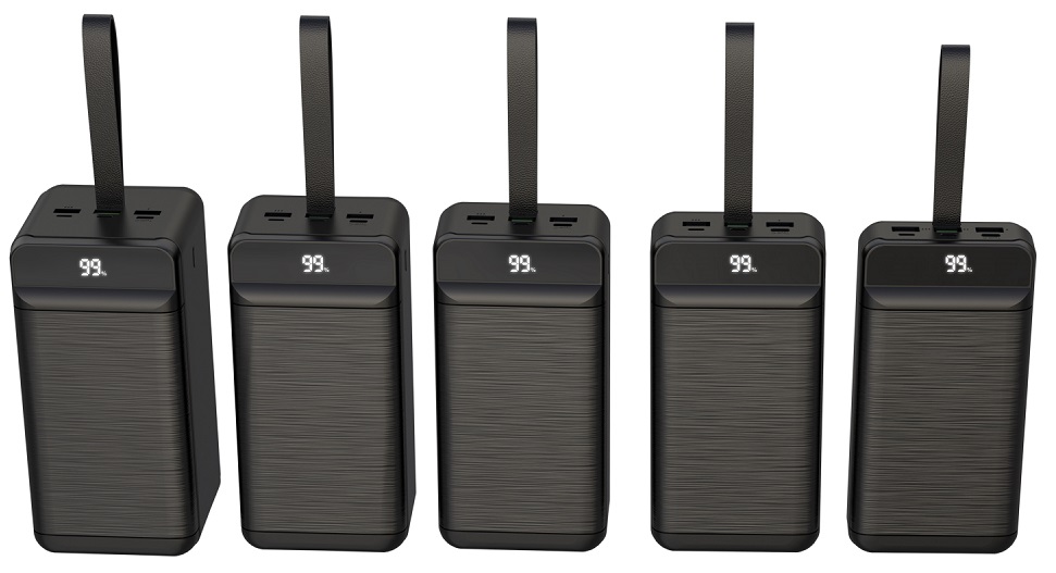 Портативний зарядний пристрій XO PR157 - 40000 mAh 3-Input PD20W + QC22.5W with light Black