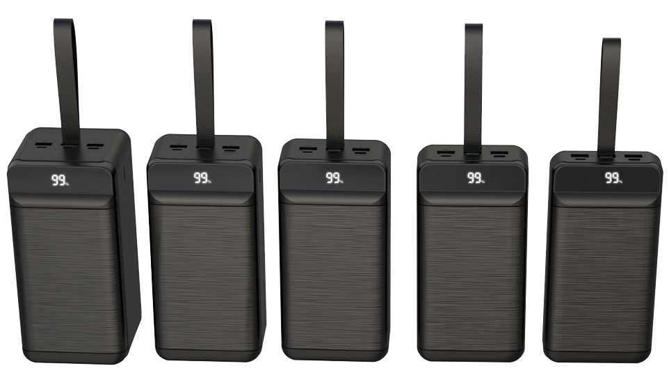 Портативний зарядний пристрій XO PR158 - 50000 mAh 3-Input PD20W + QC22.5W with light Black