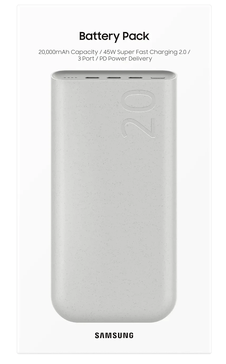 Портативний зарядний пристрій Samsung Battery Pack 20000mAh 45W (EB-P4520XUEGEU) Beige