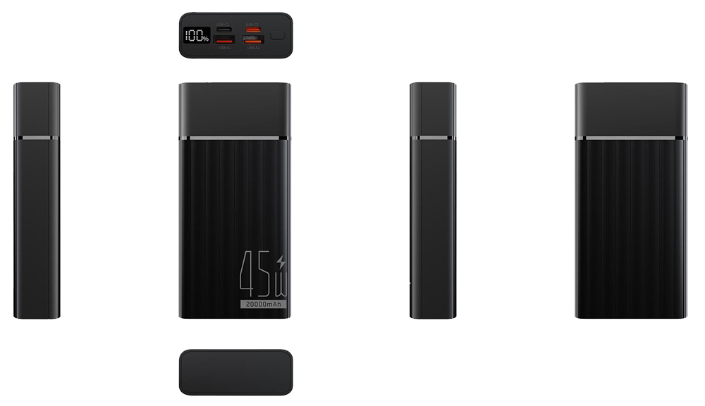 Портативний зарядний пристрій Yenkee YPB 2145 - 20000 mAh PD 45W (Black)