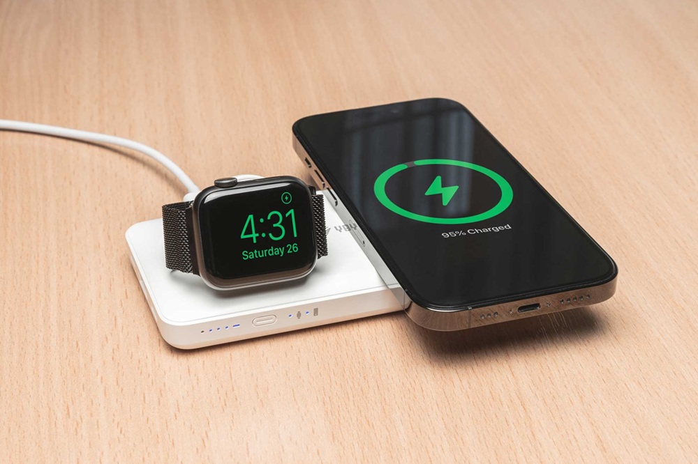 Портативний зарядний пристрій Yenkee YPB 510 - 10000 mAh PD 22,5W 3in1 Qi Wireless (White)