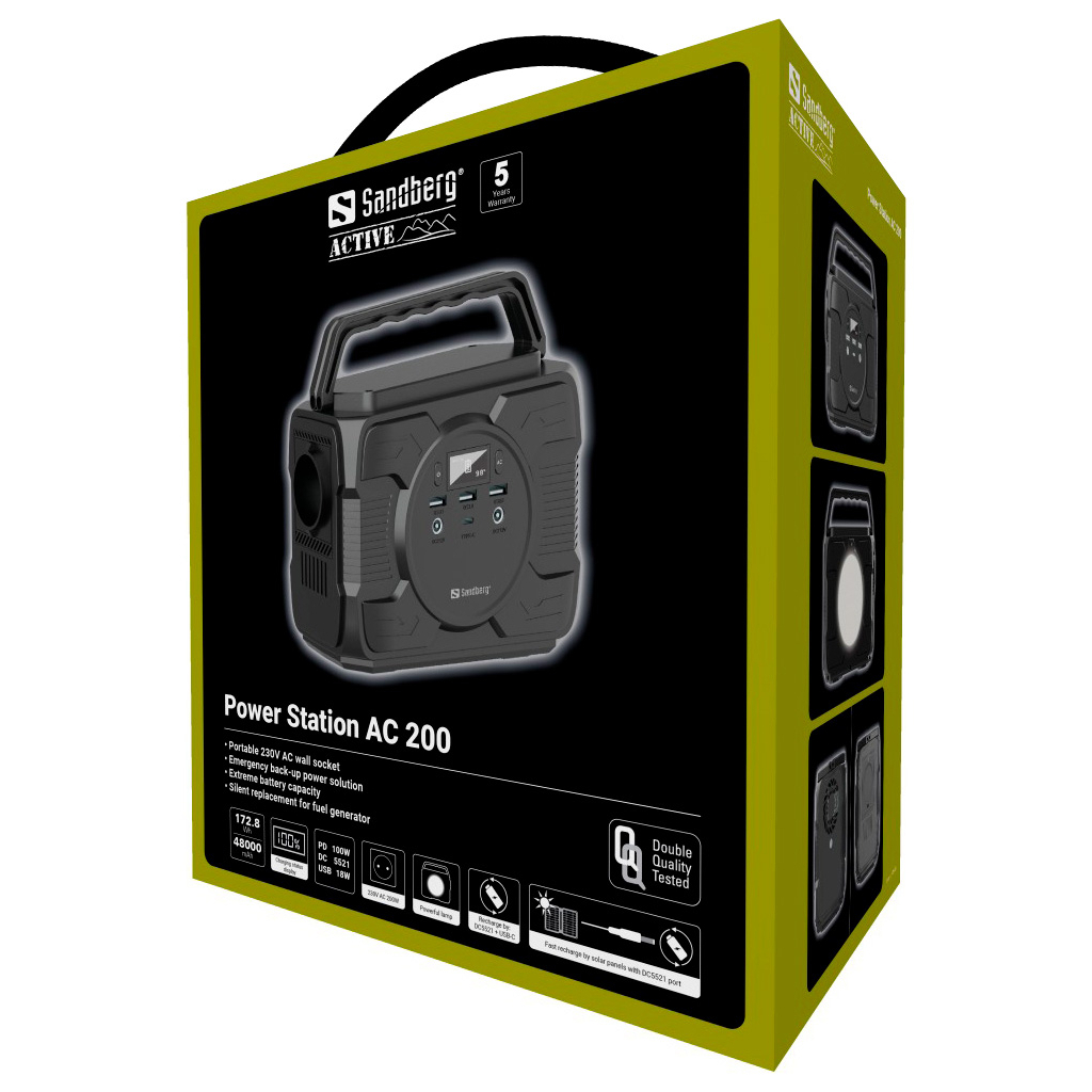 Зарядна станція Sandberg AC200 173Wh (420-83)