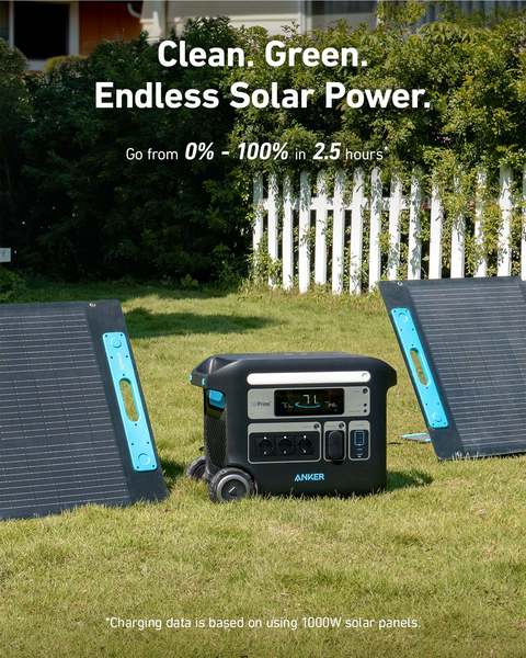 Портативна зарядна станція Anker Solix F2000 - 2048Wh/AC 2300W/100W 2xPD/3xUSB/1xCar/MPPT