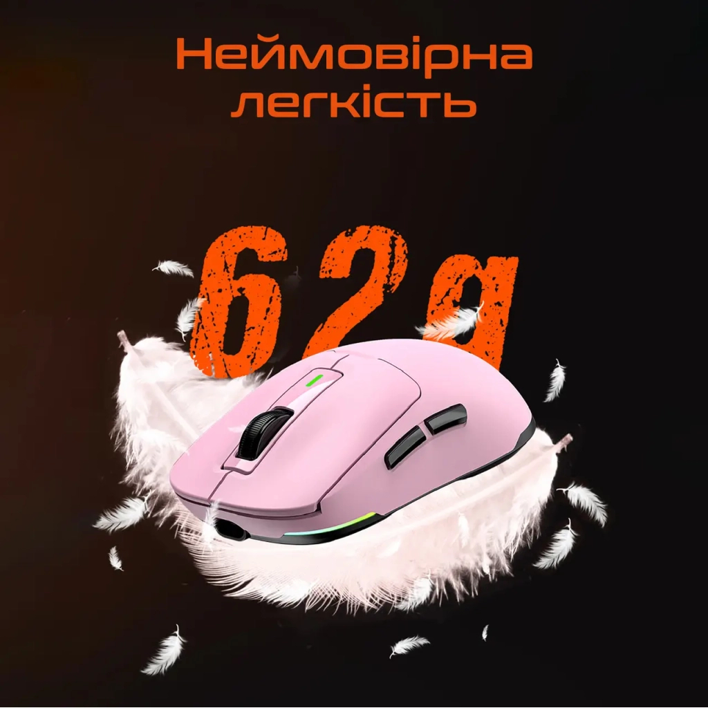Мишка Meetion GW24 Bluetooth/Wireless/USB Pink (MT-GW24-P)