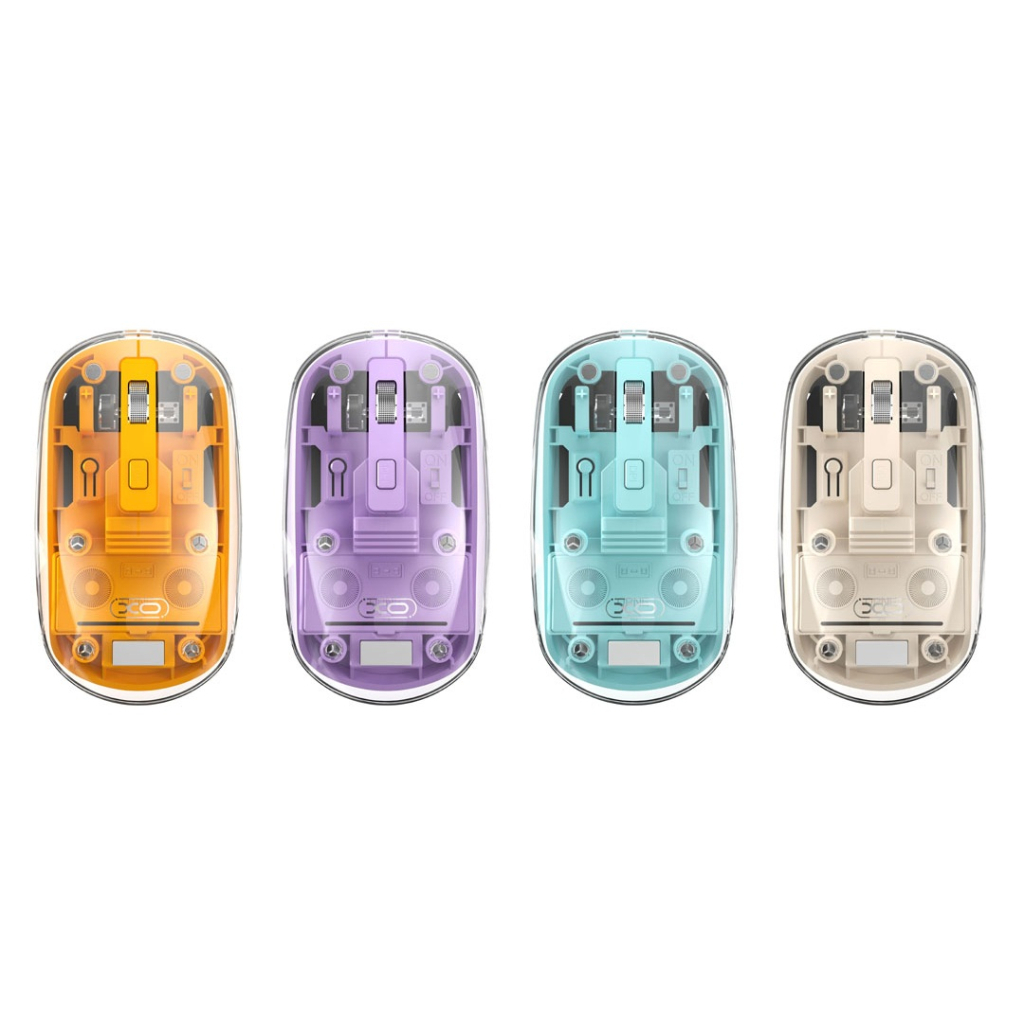 Мишка XO M12 Wireless Transparent/White (M12 White)