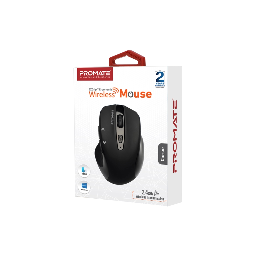 Мишка Promate Cursor Wireless Black (cursor.black)