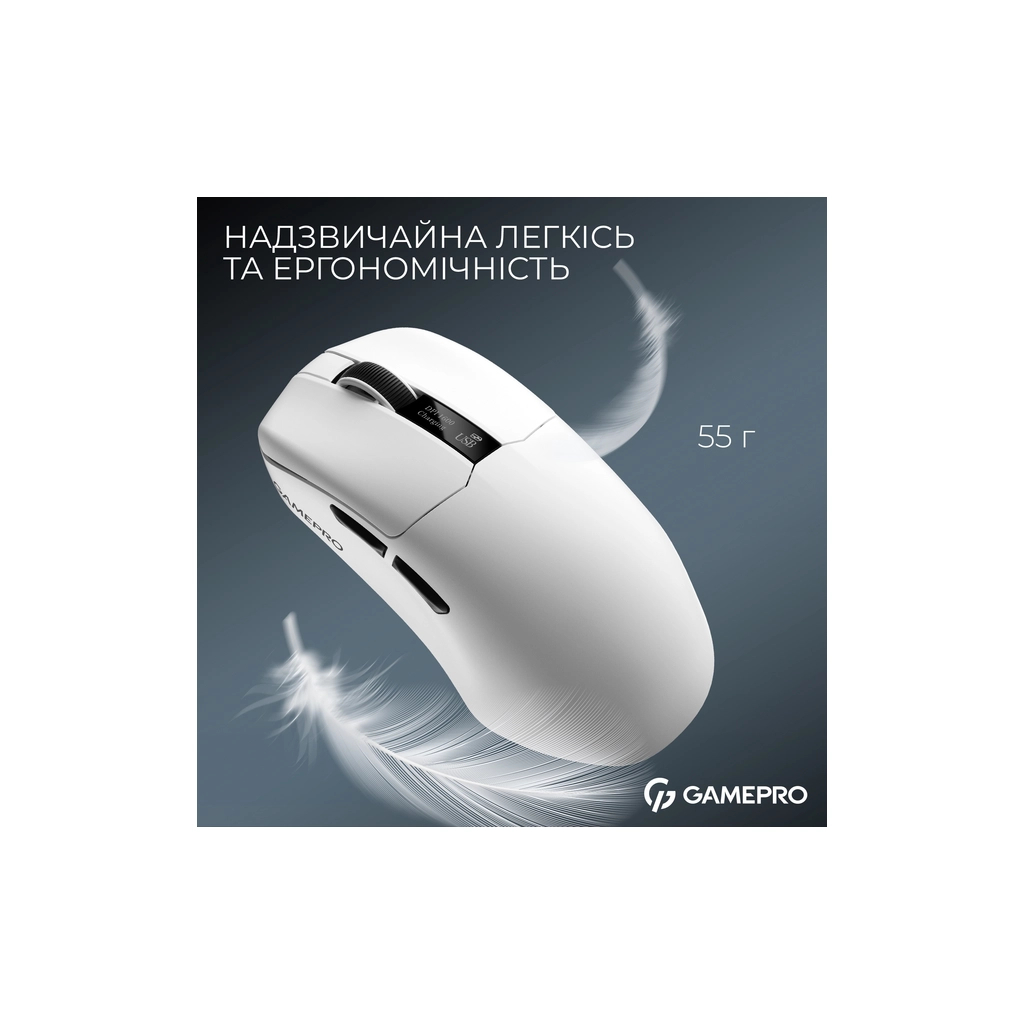 Мишка GamePro Asgard Thor Wireless/Bluetooth/USB White (GM023W)